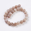Natural Sunstone Beads Strands L-G-G099-4mm-14-2