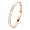 Crystal Rhinestone Triple Line Bangle BJEW-N017-004RG-3