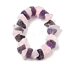 Natural Rose Quartz & Amethyst Beads Strands G-I283-F10-3