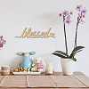 Laser Cut Unfinished Basswood Wall Decoration WOOD-WH0113-113-6