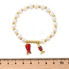 Brass Cubic Zirconia Stretch Bracelets BJEW-K278-03G-7
