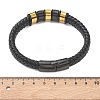 Braided Microfiber Leather Cord Bracelets BJEW-C153-01I-5
