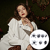 6Pcs 6 Styles Alloy Lapel Pin Backs for Backpack Clothes JEWB-UN0002-70-5