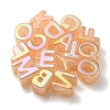 Opaque Rainbow Iridescent Acrylic Beads OACR-P010-22F-1