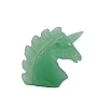 Natural Green Aventurine Carved Healing Unicorn Figurines PW-WG79758-03-1