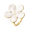 304 Stainless Steel Enamel Cuff Open Rings SA-CBA369F-04G-02-4