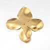 4-Petal Flower Iron Bead Caps IFIN-N3296-10-2