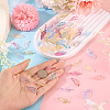 192Pcs 6 Colors Baking Paint Transparent Glass Pendants DGLA-TA0001-41-7