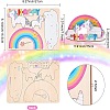 Basswood Cake Insert Card Decoration DIY-WH0016-69-2