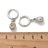 Brass Cubic Zirconia Hoop Earrings EJEW-Q015-02P-4