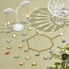 HOBBIESAY 120Pcs Electroplate Opaque Glass Charms FIND-HY0001-36-4