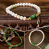 10Pcs Natural Myanmar Jade Beads G-SP0001-50-7