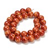 Baking Paint Glass Beads Strands GL-CBA8F4B-02G-3