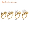 304 Stainless Steel Open Cuff Ring Findings STAS-K263-03G-4