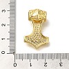 Rack Plating Brass Micro Pave Cubic Zirconia Pendants KK-Z086-65G-01-3