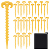 32Pcs Plastic Camping & Awning Tent Pegs Nails for Outdoor AJEW-GO0004-32B-1