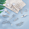 Alloy Alligator Hair Clips OHAR-HS0001-02-5