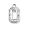 Brass Micro Pave Clear Cubic Zirconia Pendants LS-ZIRC-I067-02A-1