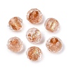 Handmade Foil Glass Beads FOIL-Q001-02H-1