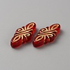 Plating Transparent Acrylic Beads LS-OACR-WH0042-03B-2