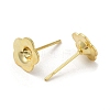 Flower 201 Stainless Steel Stud Earring Findings STAS-Q315-07G-2