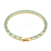 Rack Plating Brass Rectangle Link Chain Bracelet BJEW-Q771-05G-1