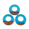 Resin & Wood Pendants WOOD-F015-14D-1