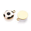 304 Stainless Steel Enamel Pendants STAS-T068-09-2