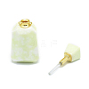 Faceted Natural Lemon Jade Openable Perfume Bottle Pendants G-E556-04C-3