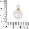 Natural White Agate Pendants KK-Z094-04G-01-3