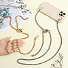 2Pcs 2 Colors Adjustable Alloy Wheat Chain Bag Handles FIND-CN0001-66-3