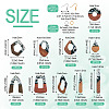 DIY Two Tone Dangle Earring Making Kit DIY-TA0009-01C-3