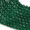 Natural Green Chalcedony Beads Strands GG-NH0004-D01-3