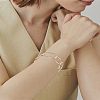 1Pc ElectrophoresisIron Cuff Bangles for Women BJEW-LP0002-27G-1