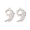 304 Stainless Steel Pendant Cabochon Settings STAS-N114-28P-1