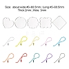 40Pcs 5 Style Acrylic Transparent Blank Pendants DIY-CJC0002-011-3