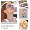 12 Pairs Brass Hoop Earrings for Women EJEW-PH0001-42-5