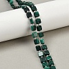 Natural Malachite Beads Strands G-L630-A01-7x7mm-1
