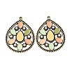 Alloy Enamel Pendants PALLOY-F319-06A-AB-1
