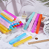 42Pcs 7 Colors Plastic Toothbrush Case CON-GO0001-10-4