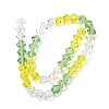 Transparent Gradient Color Glass Beads Strands GLAA-F131-01C-08-4