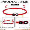 1Pc Adjustable Nylon Cord Braided Bracelets for Women Men BJEW-LP0001-31B-F-2