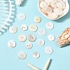 100Pcs 2 Styles Freshwater Shell Buttons BUTT-CJ0001-12-6