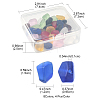 32Pcs 8 Colors Transparent Frosted Glass Beads Strands GLAA-FS0001-60-5