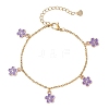 Alloy Enamel Charm Bracelets BJEW-JB13169-03-2