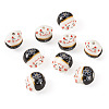 9Pcs Handmade Printed Porcelain Beads PORC-TADJ0001-01B-2