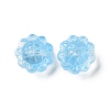 Transparent Spray Painted Glass Beads GLAA-I050-06G-2