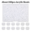 200Pcs Acrylic Beads KY-YW0002-06B-1