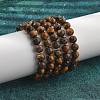 Natural Tiger Eye Bead Stretch Bracelets BJEW-K212-C-028-3