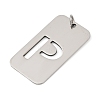 304 Stainless Steel Pendants STAS-M115-01P-P-2